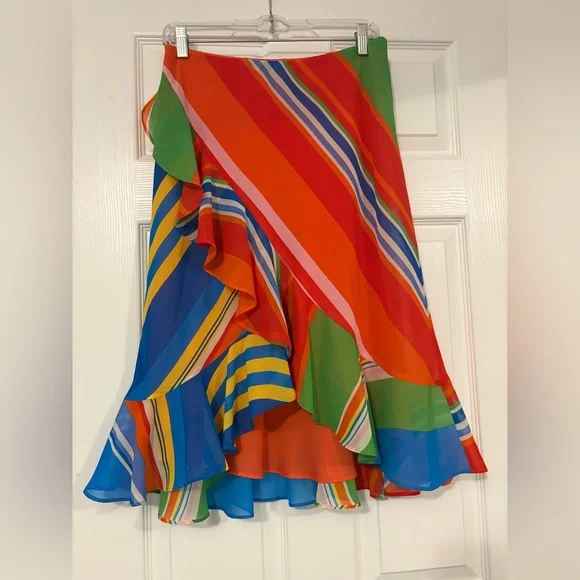 Ralph Lauren Multicolor Striped Skirt - Picture 3 of 5